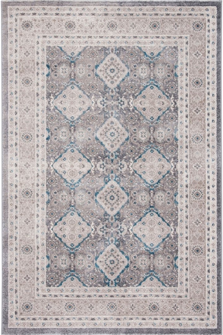 Loren Traditional Medallion Rugs E366A L.Grey Bone - Click Image to Close