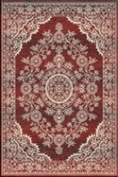 Vintage Traditional Floral Rug 3672F Red Cotton