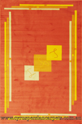 Istiklal Modern Abstract Rug 1016A-Terracotta