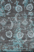 Splendor Contemporary Floral Rugs 4060 Gray