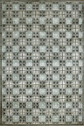 Bergamo Contemporary Geometric Rugs US316 Sterling White