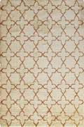 Desert Contemporary Trellis Rugs 5455 Beige Copper