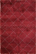 Desert Contemporary Diamond Pattern Rugs 5408 Red Greige