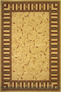 Fantastic Contemporary Border Rug 749 Cream Cream