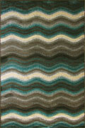 Funky Contemporary Wavy Rug 701E