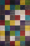 Funky Contemporary Square Pattern Rug 923X