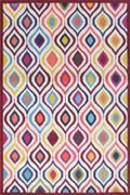 Kaleidoscope Contemporary Abstract Rug G330A D. Brown Cherry