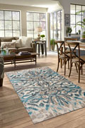 Mayson Contemporary Abstract Rugs 3467F Turkuaz Sand