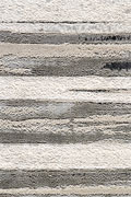 Metallic Contemporary Striped Rugs 3049F Grey Black