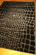 Alpi Contemporary Animal Print Rug 4978A Black