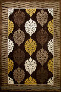 Romeo Contemporary Floral Rug 1806B Brown