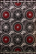 Romeo Contemporary Circle Design Rug 9708D Black