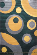 Sahra Modern Circle Design Rug 2137-P30 Navy