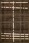 Ayers Rock Contemporary Stripe Rug 06370B Y. Kahve Kahve