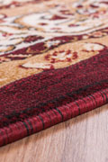 America Medallion Rugs 1970A Green Burgundy