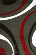 Bello Modern Abstract Rugs R4417 D. Grey