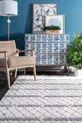 Amsterdam Fringed Moroccan Flatweave Rugs Y522A-BI176