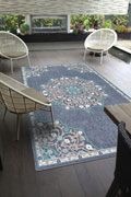 Aperto Medallion Indoor Outdoor Rug 3985-B