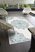 Aperto Medallion Indoor Outdoor Rug 3985-I