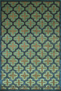 Marco Flatweave Trellis Design Rug 3284F Black Navy LG