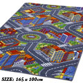 Traffic Big City Street Map Kids Rugs