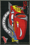 Disney Pixar Cars Lightning McQueen Kids Rug