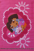 Disney Dora The Explorer Hearts Kids Rug