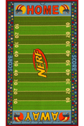 Grid Iron Nerf Football Kids Rug Kids 02-GR