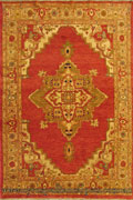 Moghul Medallion Hand Knotted Wool Rug