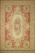 Tibetan Floral Tapestry Hand Knotted Wool Rug