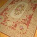 Tibetan Floral Tapestry Hand Knotted Wool Rug