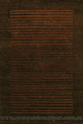 Mahal Hand Knotted Striped Wool Rug