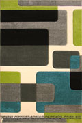 Como Modern Abstract Rug 3469 Gray