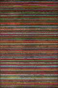 Donatello Modern Striped Rug 6251 Anthracite