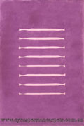 Japanese Yarn Modern Stripe Rug W209 Purple