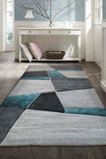 Love Modern Abstract Rugs 22322 Blue Sapphire