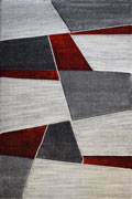 Love Modern Abstract Rugs 22322 Ruby Red