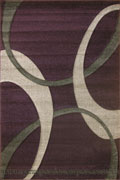 Nevada Modern Abstract Rug 8921A D.Violet D.Grey