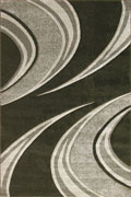 Nevada Modern Abstract Rugs 2254 Black Black