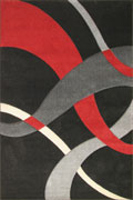 Nevada Modern Abstract Rugs 7790 Black Black