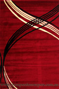 Roma Modern Wavy Rug 2642-0 Red