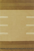 Sahand Wool Modern Stripe Rug 955 Beige Brown