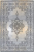 Ellie Contemporary Medallion Rugs 2355A Beige D.Grey