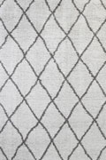 Mara Trellis Shaggy Rugs 80075-096 Silver Grey