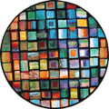 Amore Modern Square Pattern Round Rugs 20909-90