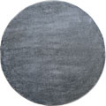 Lush Modern Plain Round Rugs 14344 D. Grey