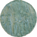 Darwin Shaggy Round Rugs 327 Blue Blue