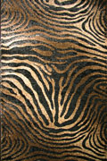 Alpi Animal Print Hallway Runner Rug 4422A Black