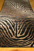 Alpi Animal Print Hallway Runner Rug 4422A Black