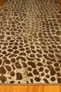 Alpi Animal Print Hallway Runner Rug 4978B White